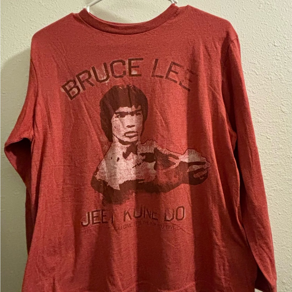 Old Navy Red Bruce Lee Long Sleeve Tee